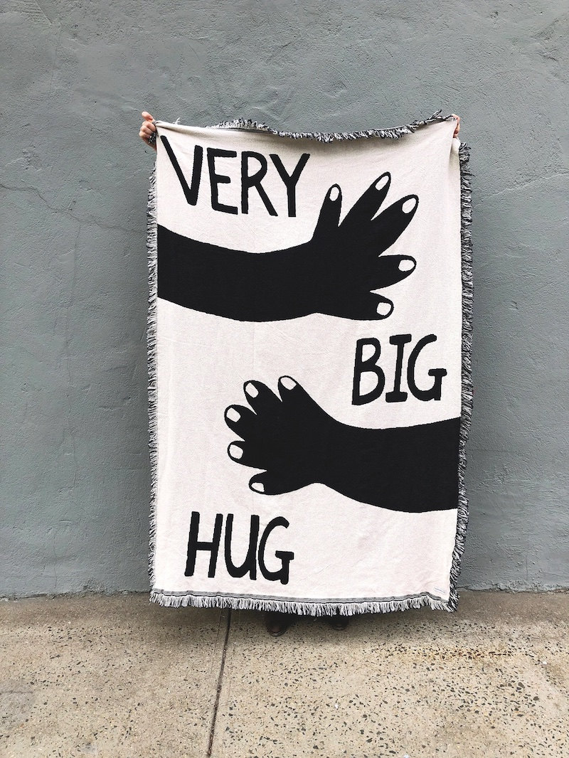 Big Hug throw blanket from Etsy