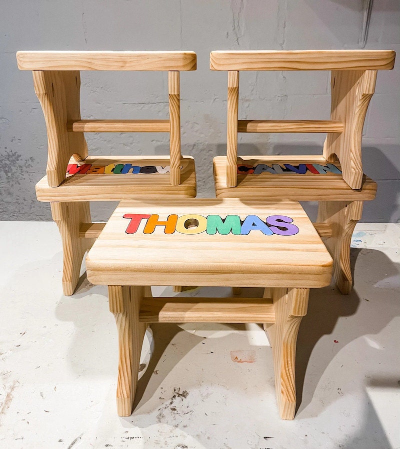 Personalized name stepstool