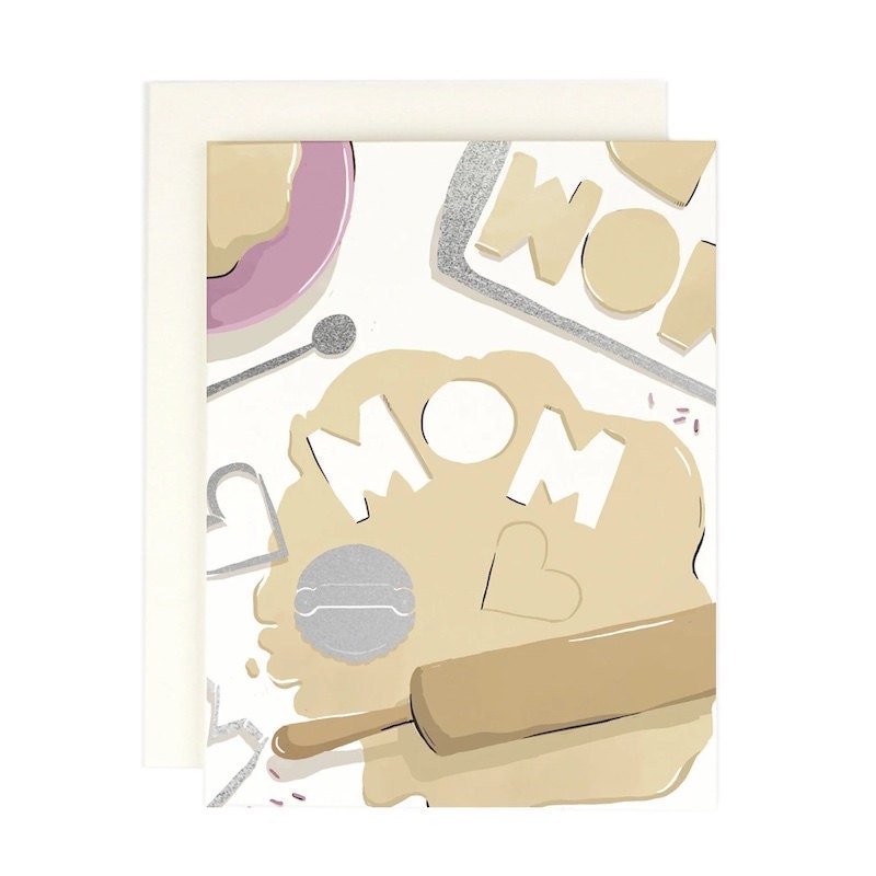 Cookie cutter Mother's Day card Cookie cutter Mother's Day card