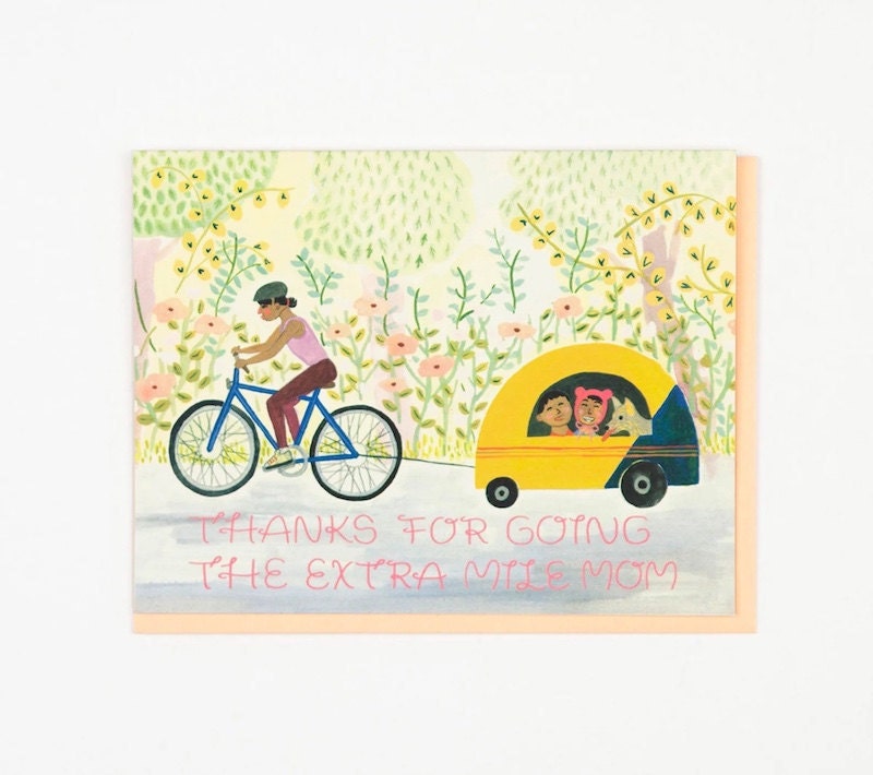Biking Mother's Day card Biking Mother's Day card