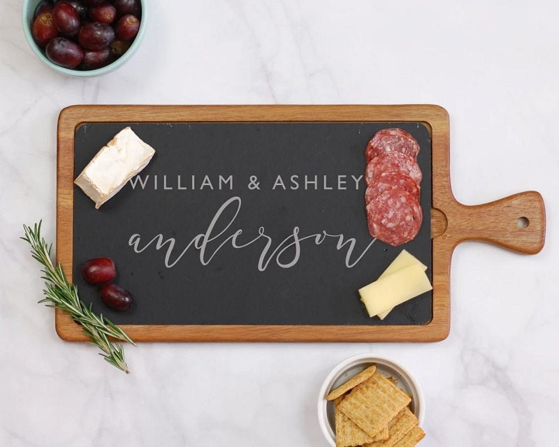 Best wedding gifts for friends - customized cheese board