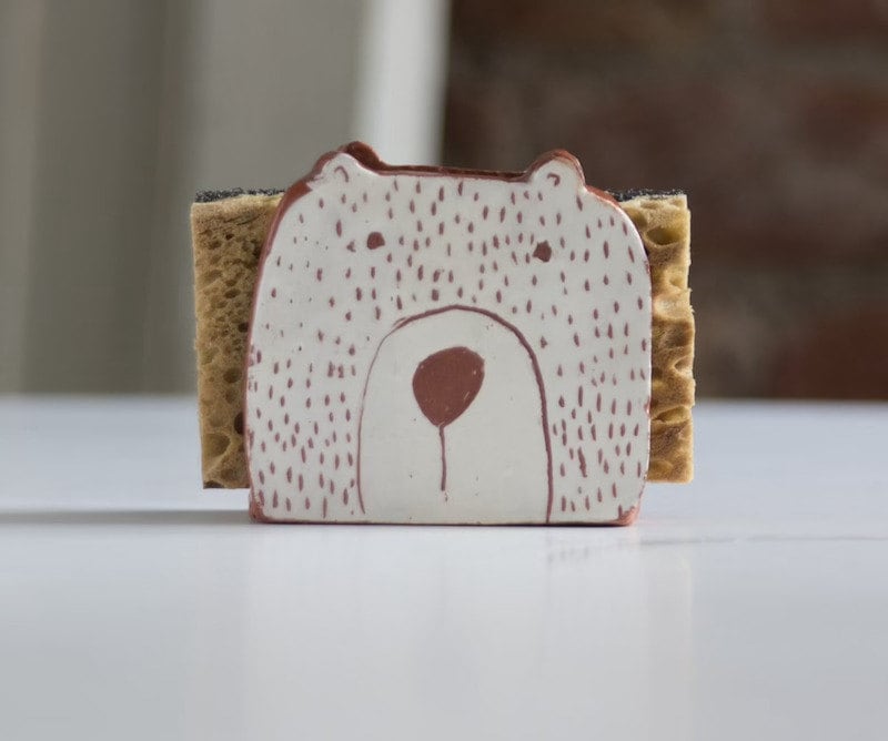 Ceramic bear napkin holder from Etsy