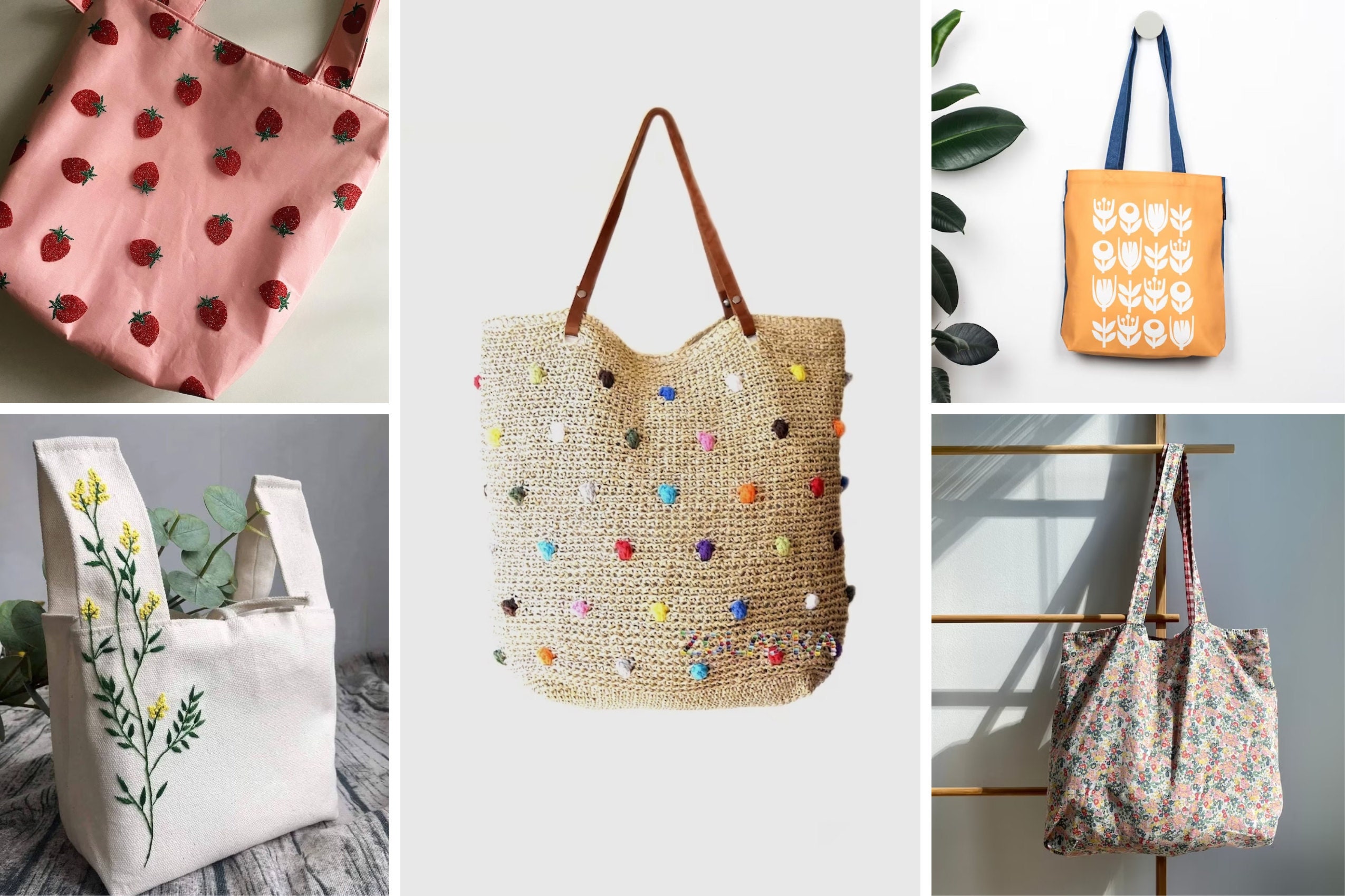 Beach Bound Straw Tote - a Beach Bag Sewing Pattern