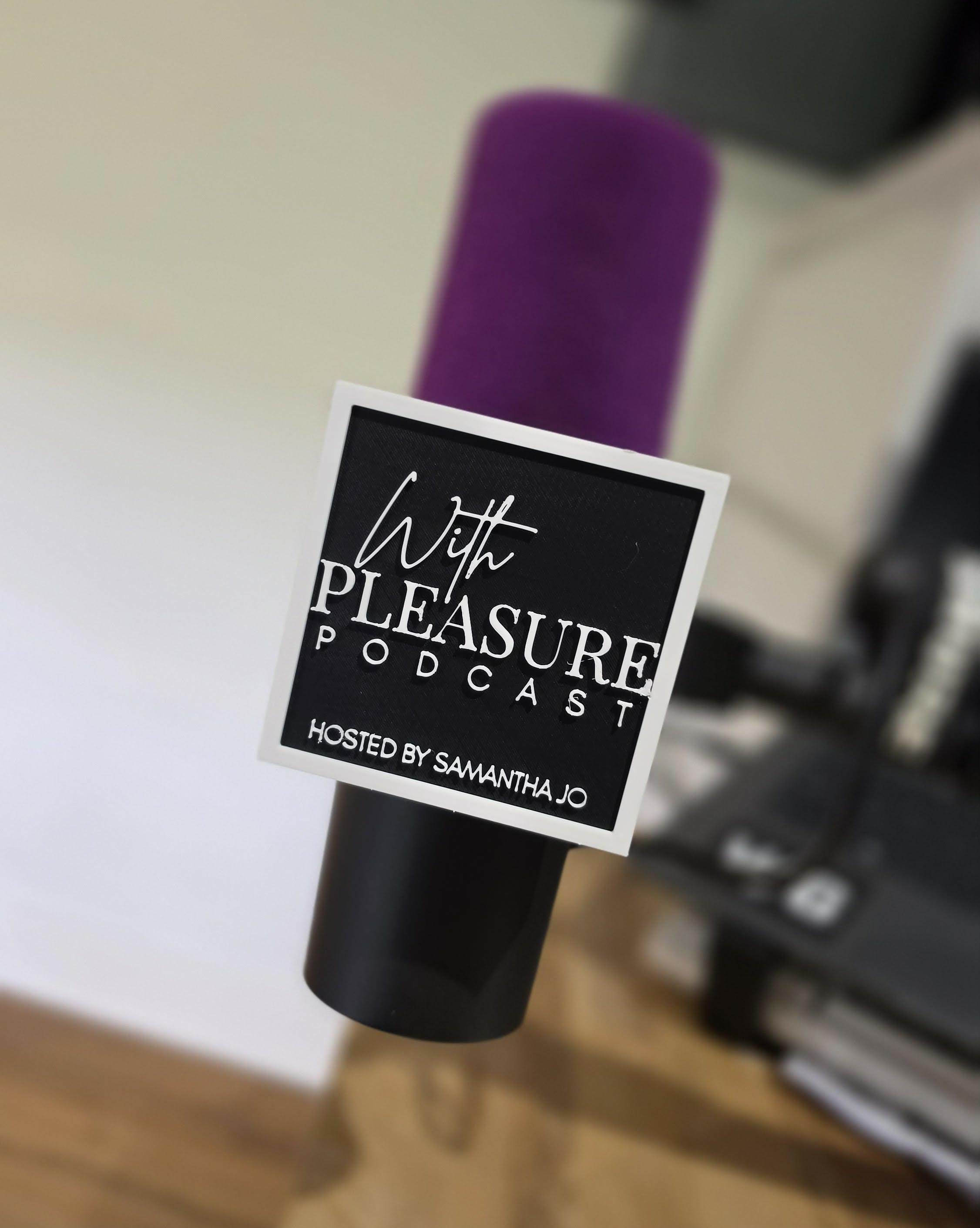Custom branded microphone cover supplied by 3dandfun