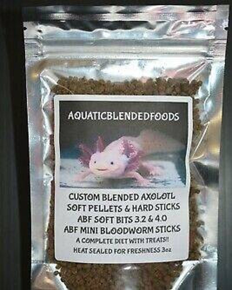 ABF Gourmet Axolotl Soft Food Pellets 3.2mm Heat Sealed For Freshness ABF4  Free Axolotl Gift with Purchase We Ship Within 24Hrs -  France
