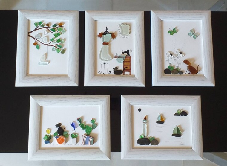 きい♡オーダー　シーグラスアート くっきー様専用♡オーダー シーグラスアート きい様専用♡シーグラスアート