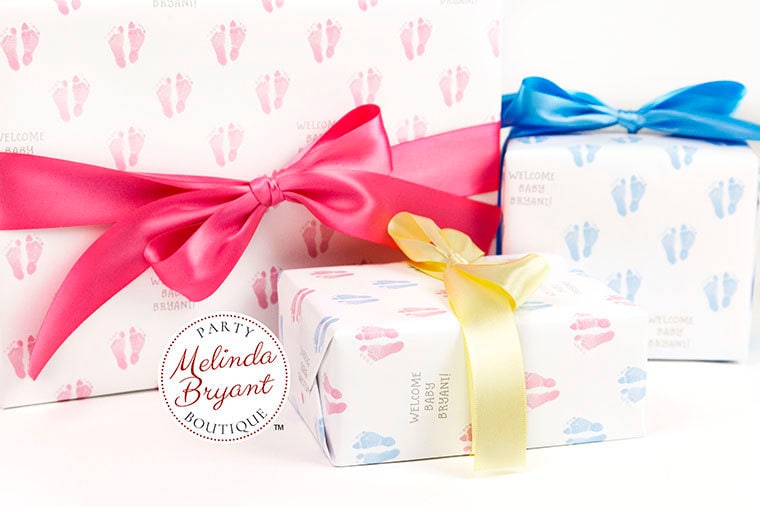 Personalized Woodland Gift Wrap - Melinda Bryant Party Boutique Blog