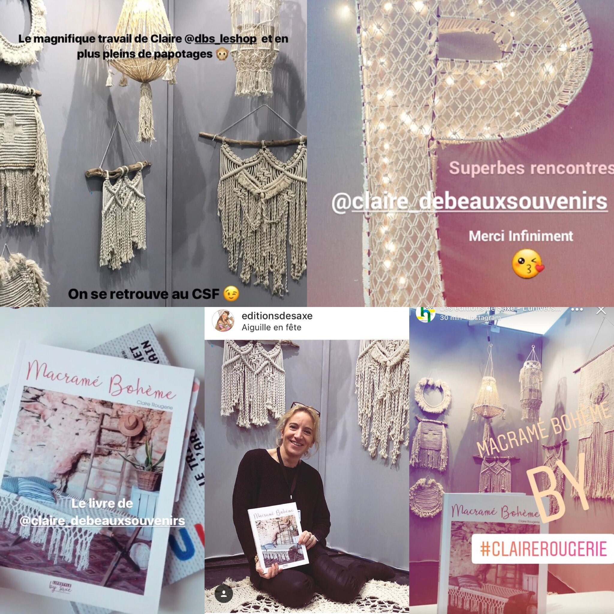 De Beaux Souvenirs, FIL DE FER ET MACRAME