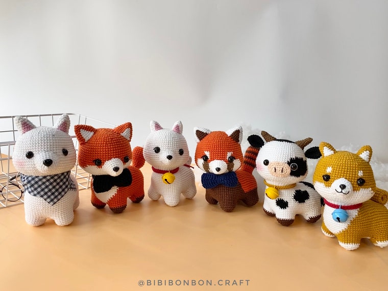 8 in 1: Animals Friends Amigurumi Pattern from bibibonboncraft - crochet  envy
