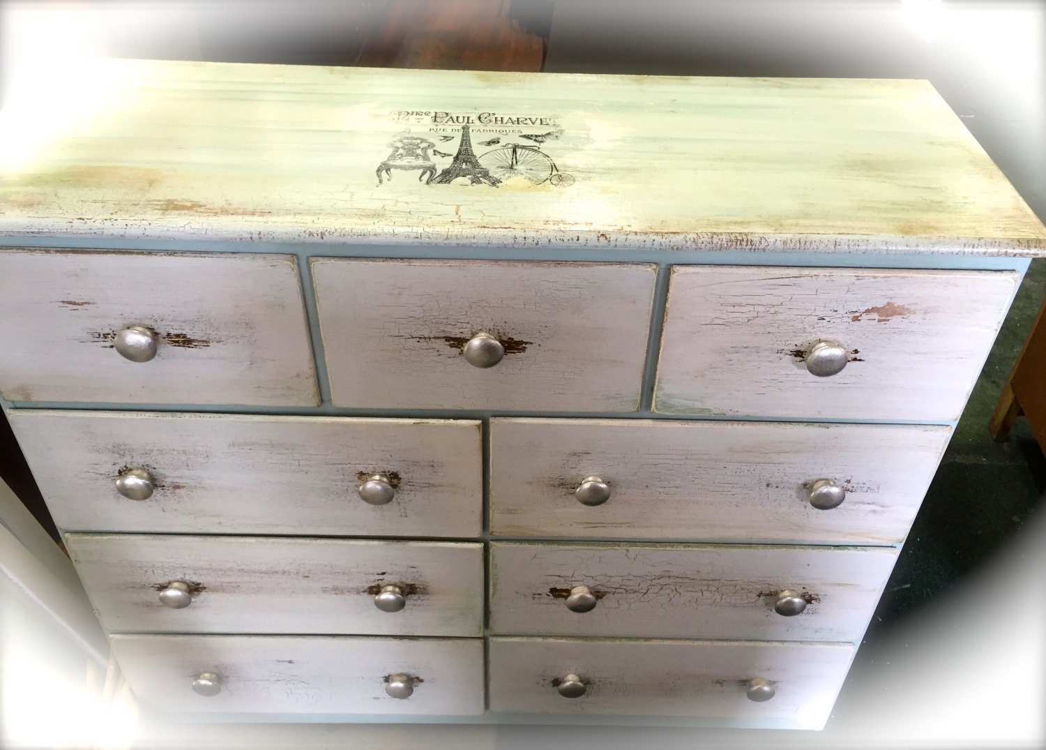 Flower Knobs Shabby Chic Dresser Drawer Knobs Pulls Handles Shiny