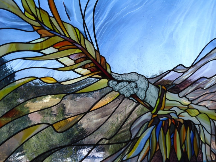 Clear Sandblasted Stained Glass Sheets