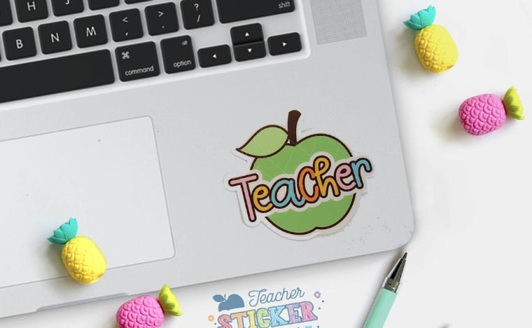 Best Teacher Sticker — give with joy