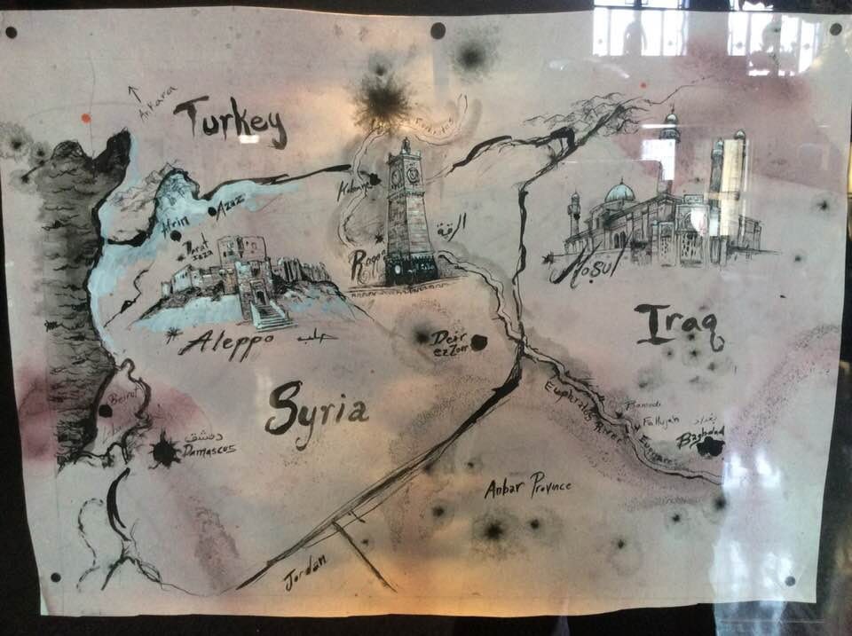 arabian history map sketch