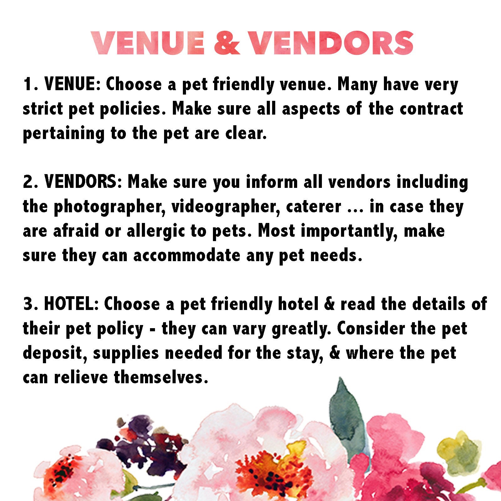 Venue & Vendors