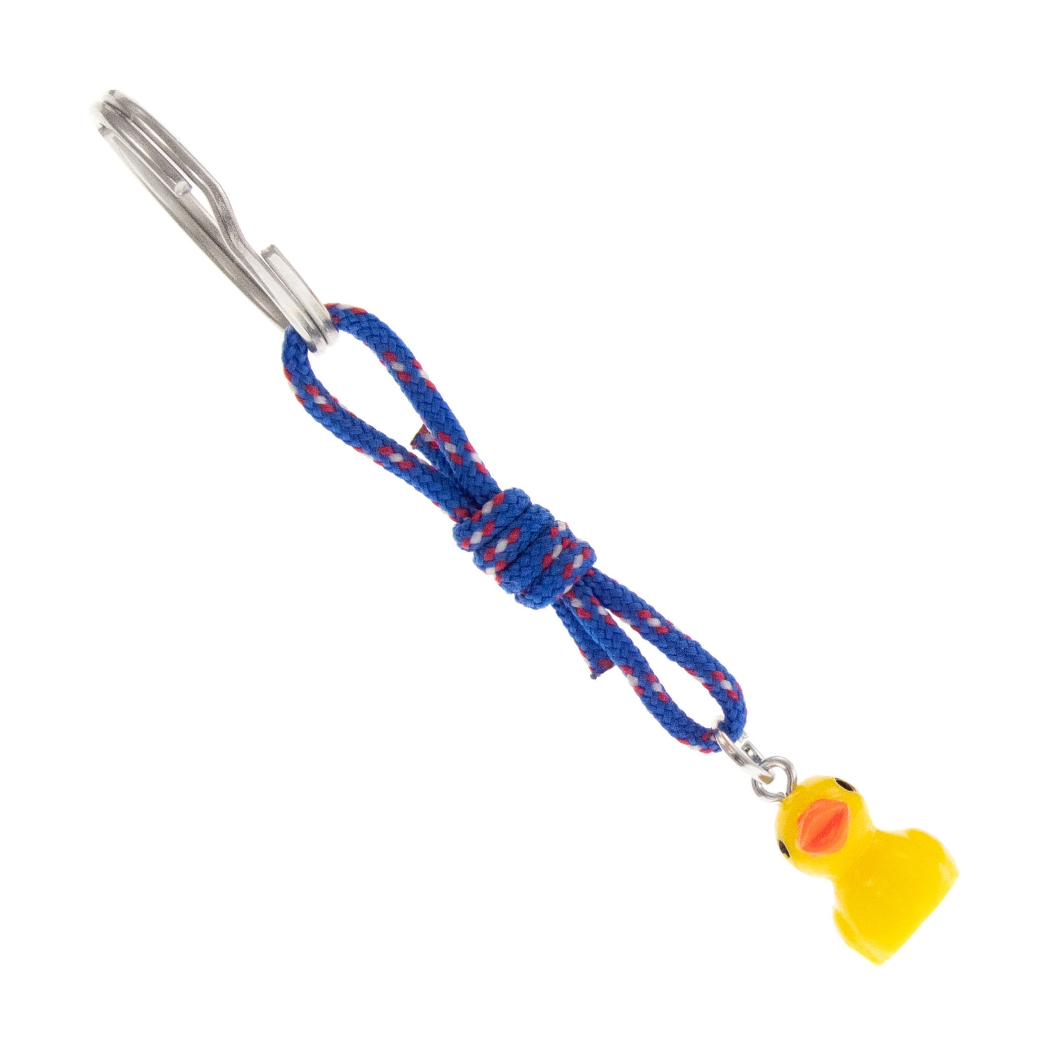 yellow rubber duck debugging keychain