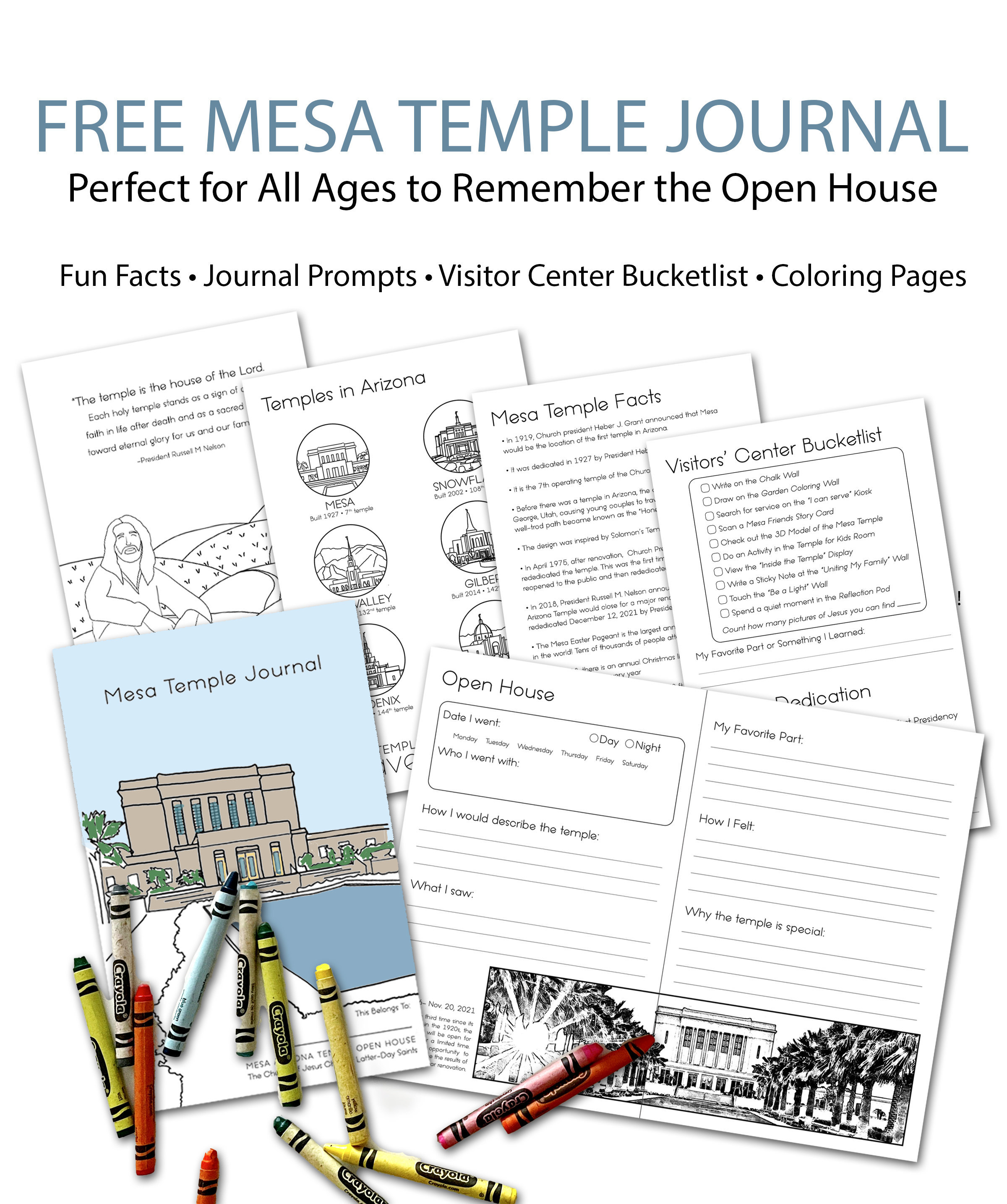 Mesa Temple Open House Tickets Free Printable Journal