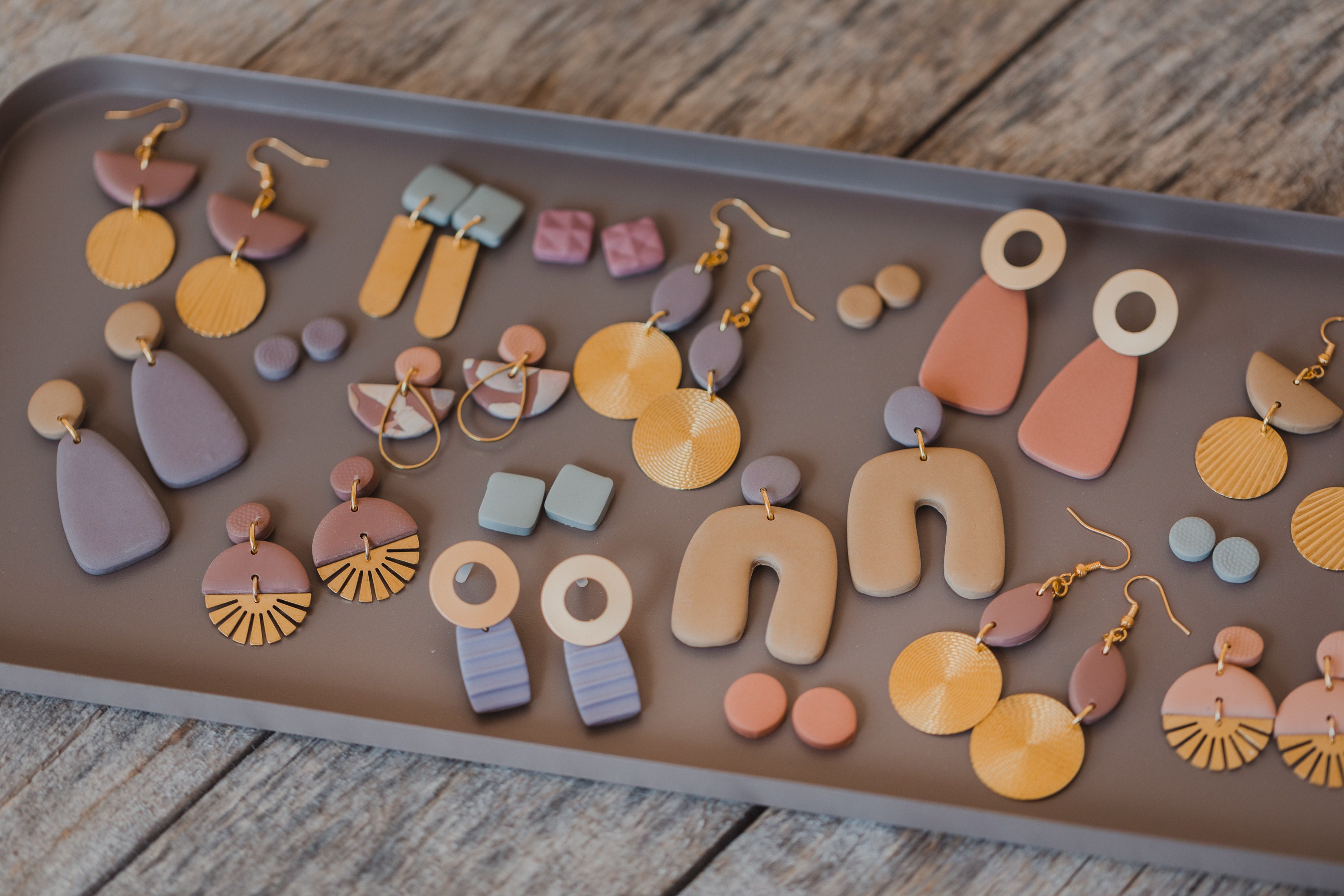 Polymer Clay Ohrringe und Ohrstecker