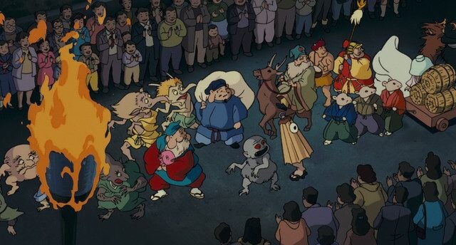 Karakasa yokais parade Pompoko