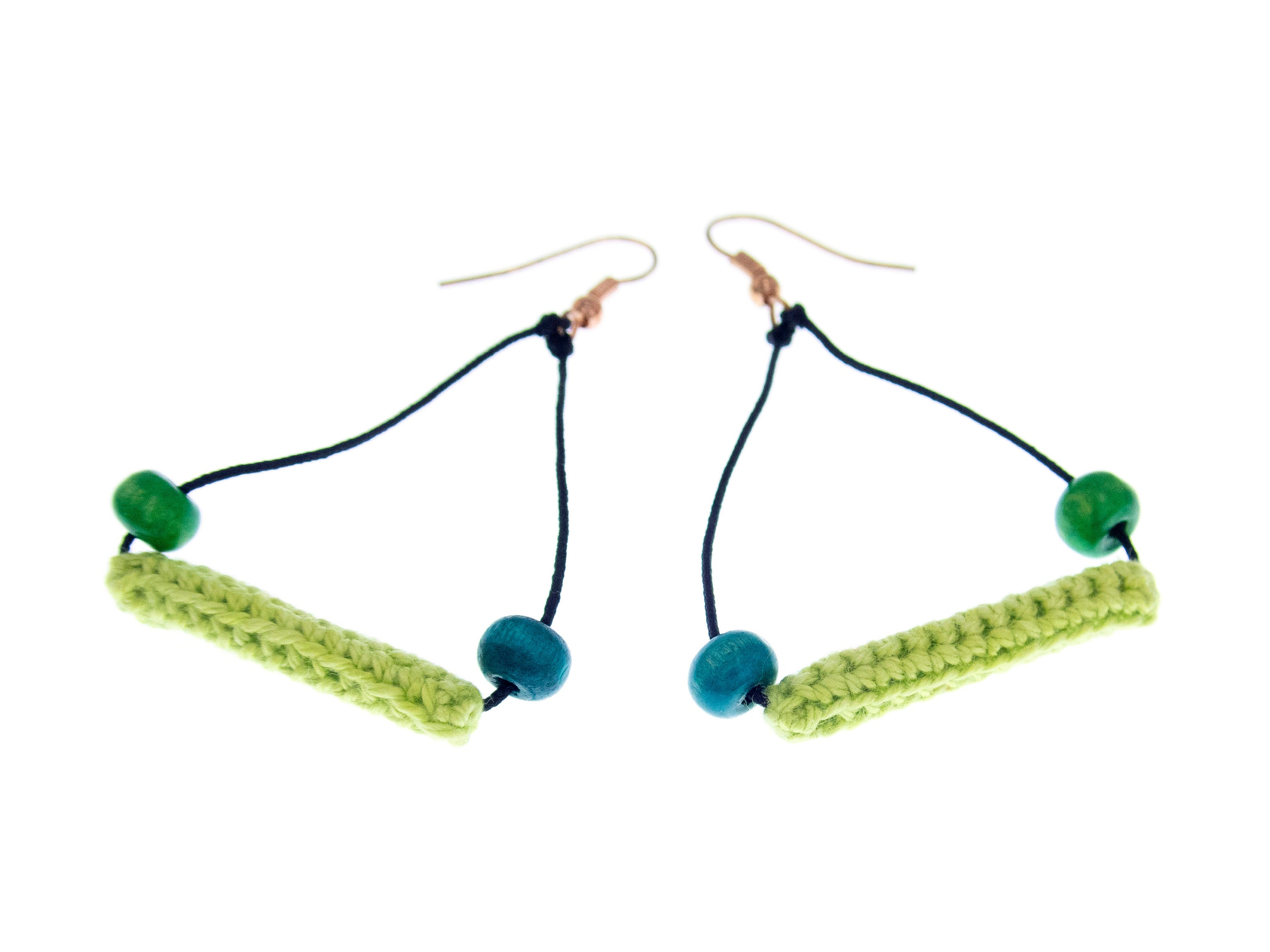 handmade triangle earrings dangle and drop earrings