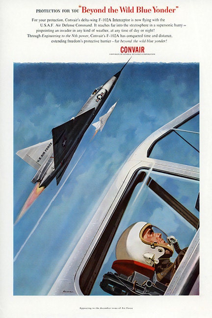 cold war era poster. Aviation.