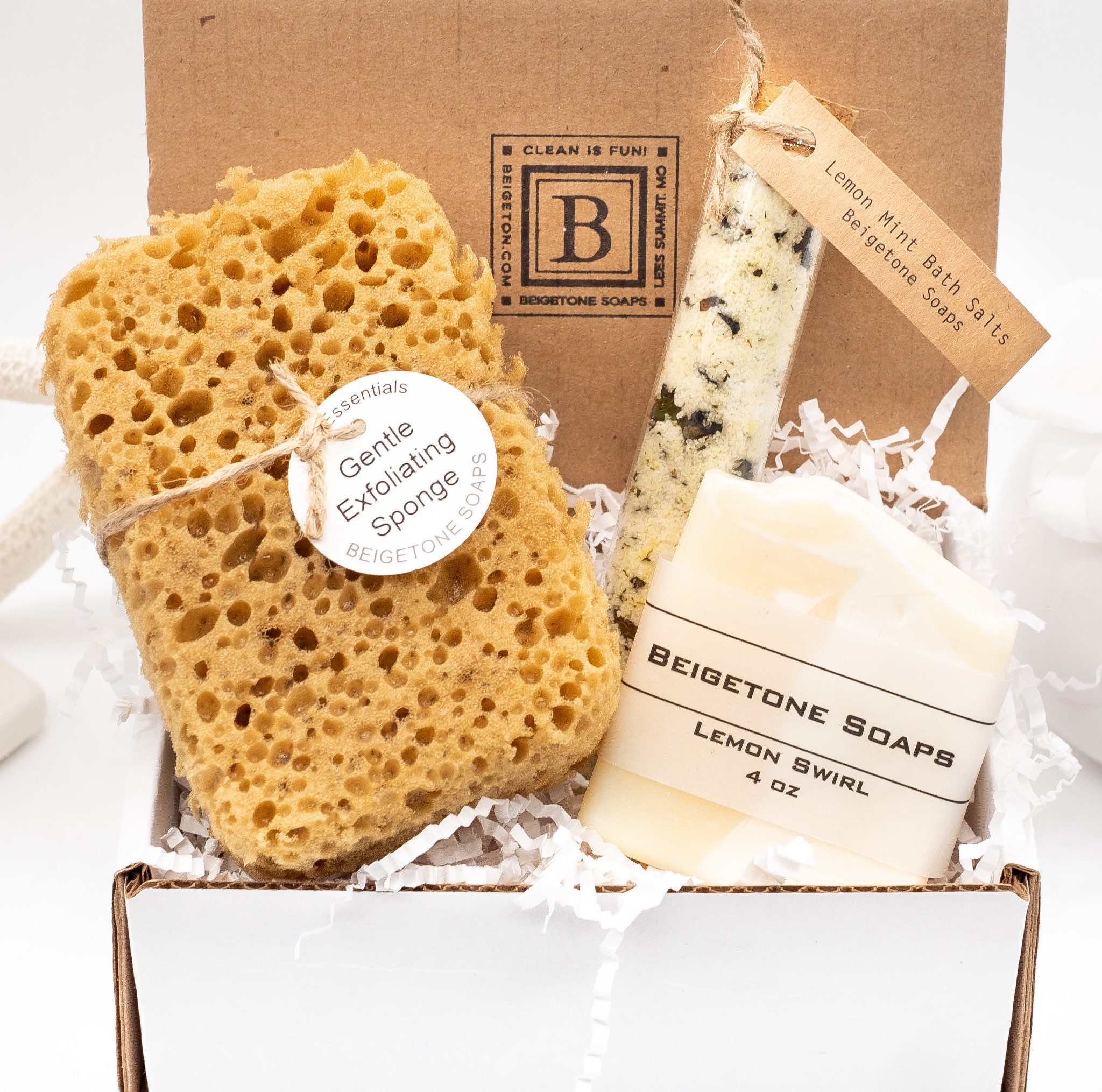 Tan Sponge Gift Set