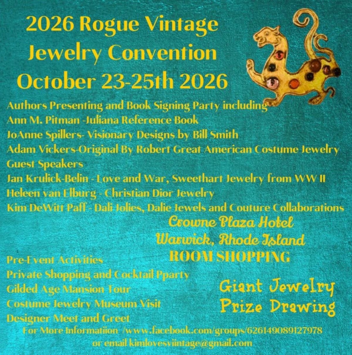 Rogue Vintage Jewelry Convvention October 2026 information