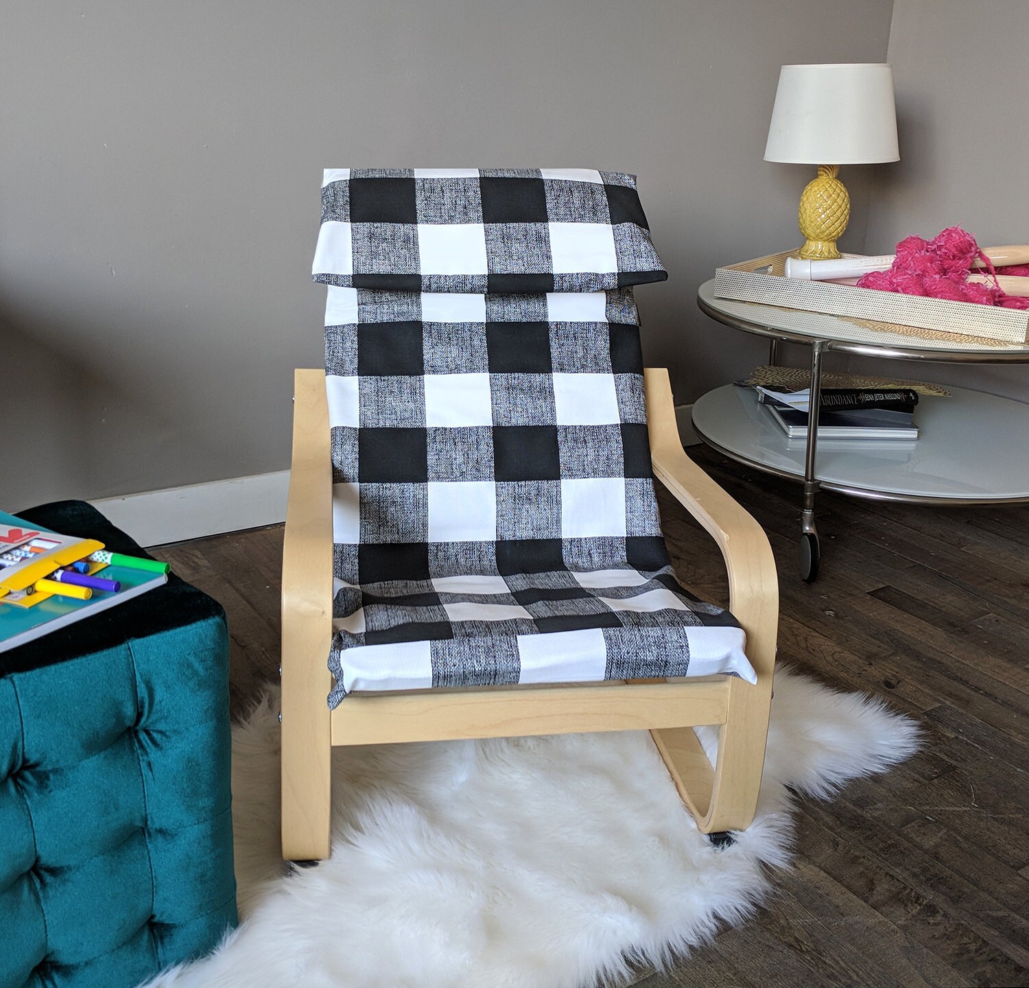 Ikea childrens Poang slip cover