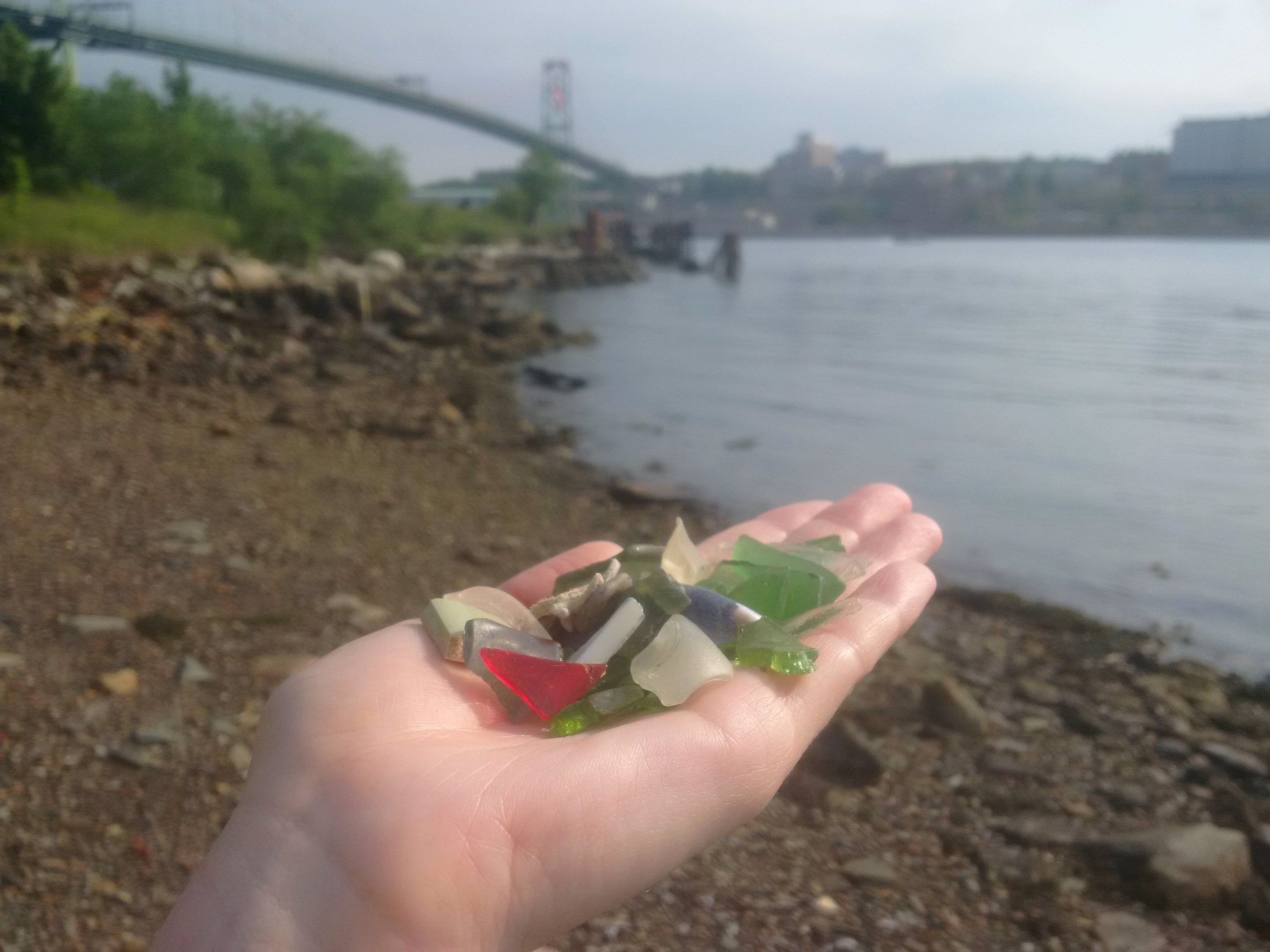 sea glass hunting in Halifax Nova Scotia