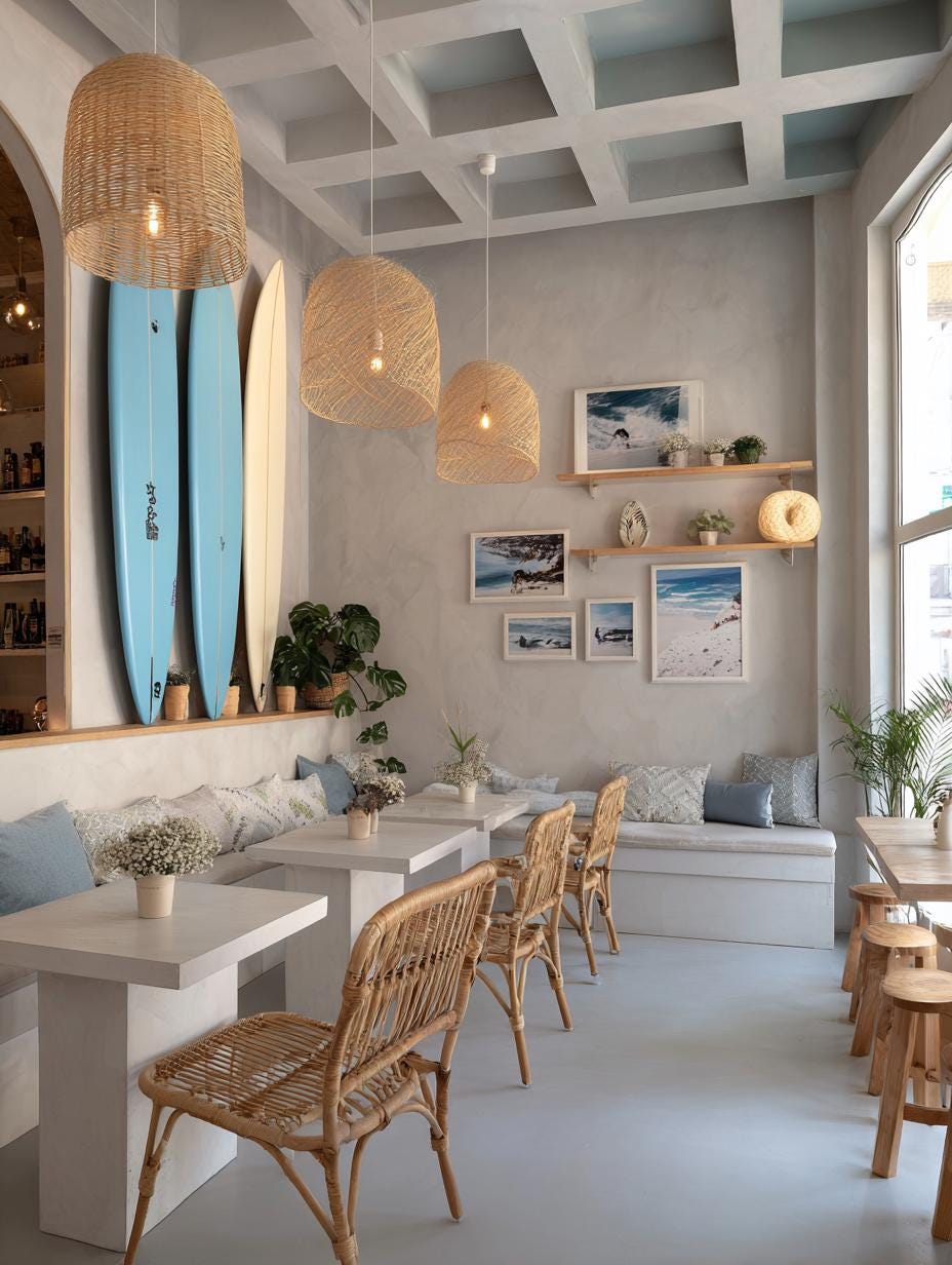 A Surf Cafe Interior