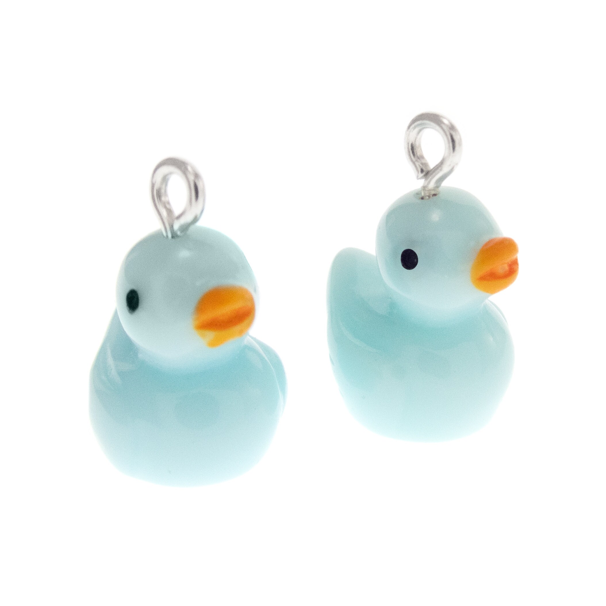 Duck Earrings Blue