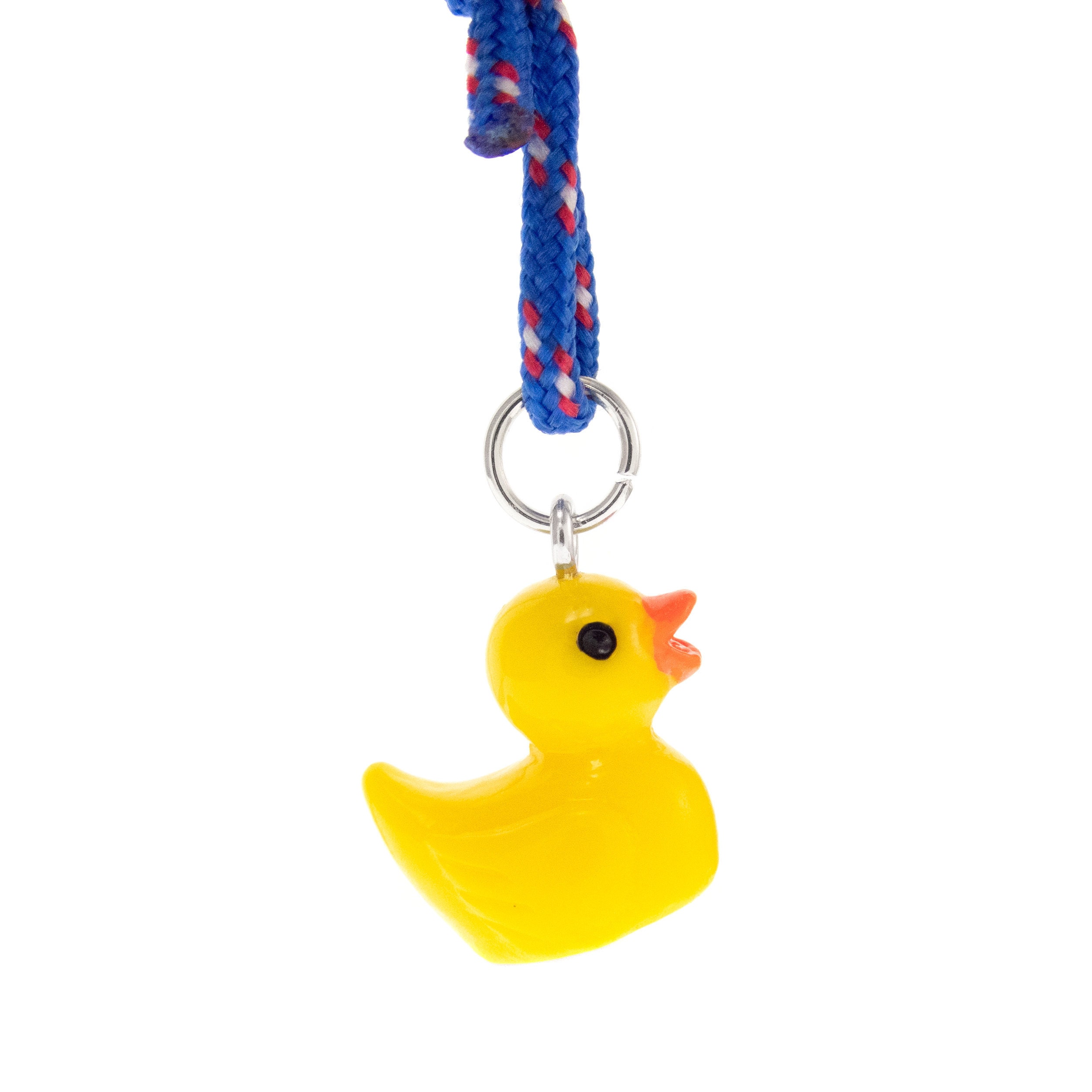 yellow rubber duck debugging keychain