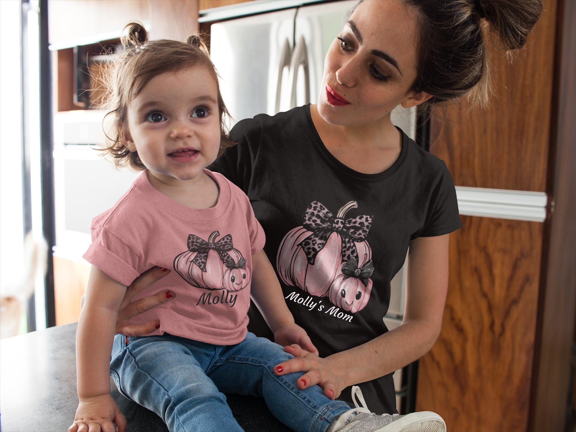 Mommy and Me Pinkoween shirts