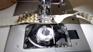 Sewing flaps back to finish