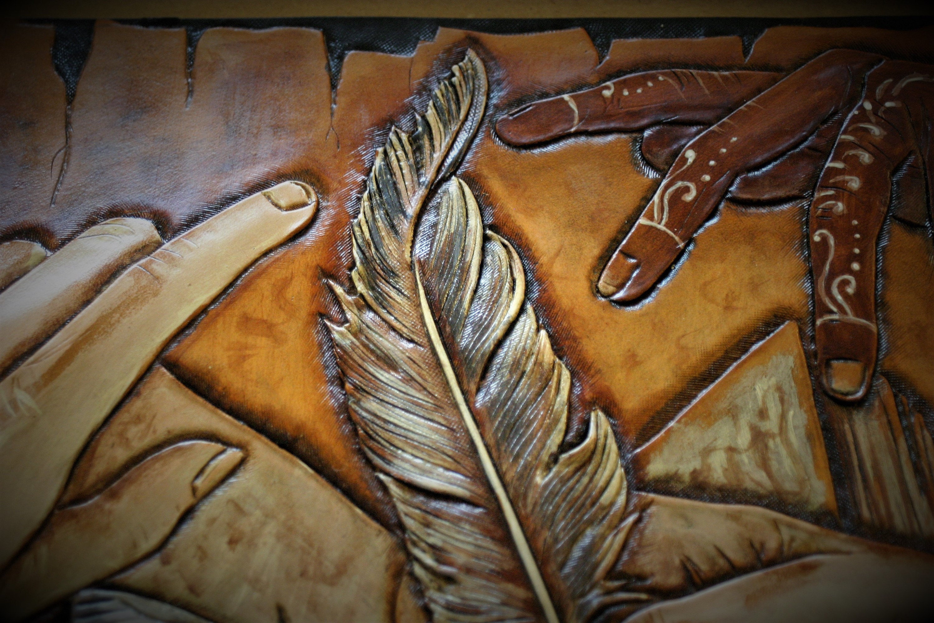 leather carving