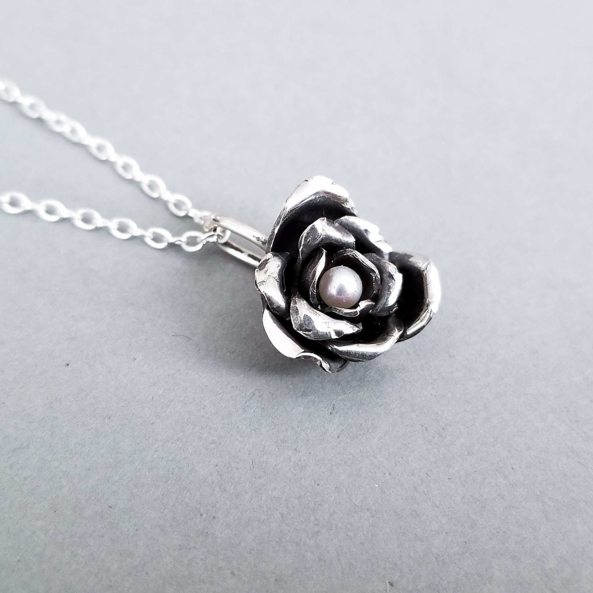 inchoo bijoux pendentif perle rose argent saint valentin