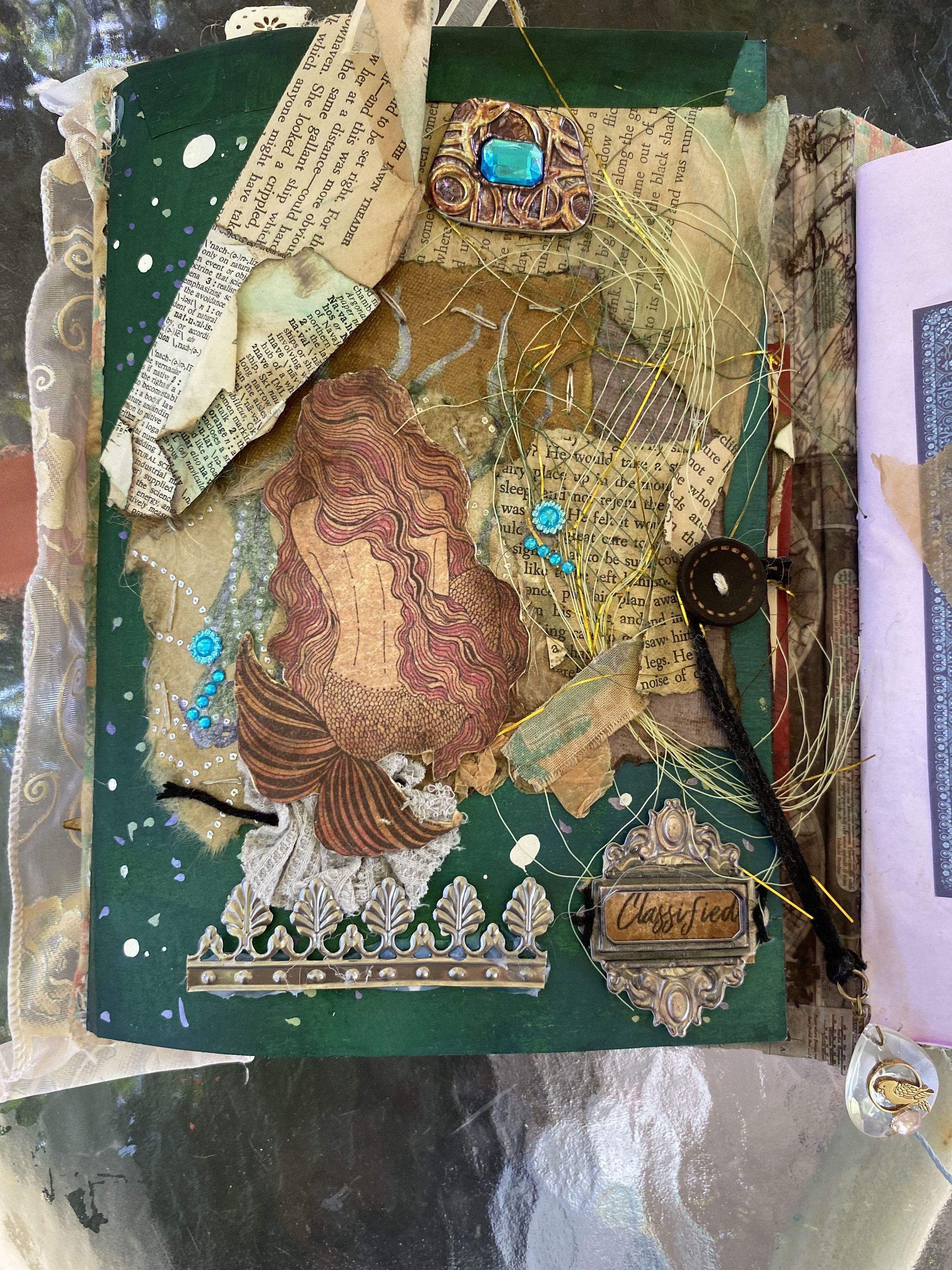 Mermaid Cave Junk Journal By Onehornla
