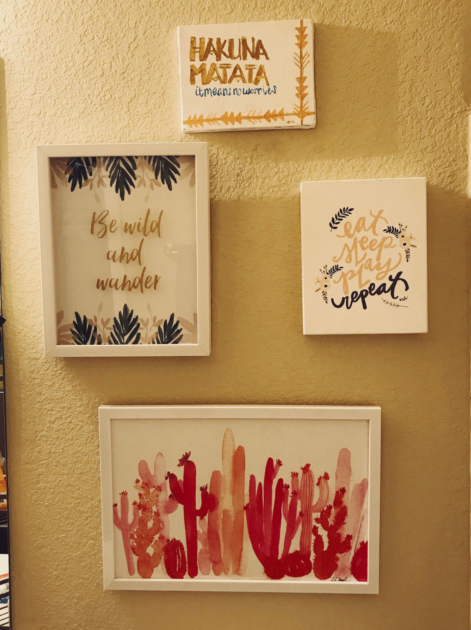 Wall art from Hobby Lobby using the 40% off coupons