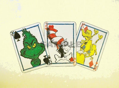 Playing Cards Dr.Seuss-Gouache-2009