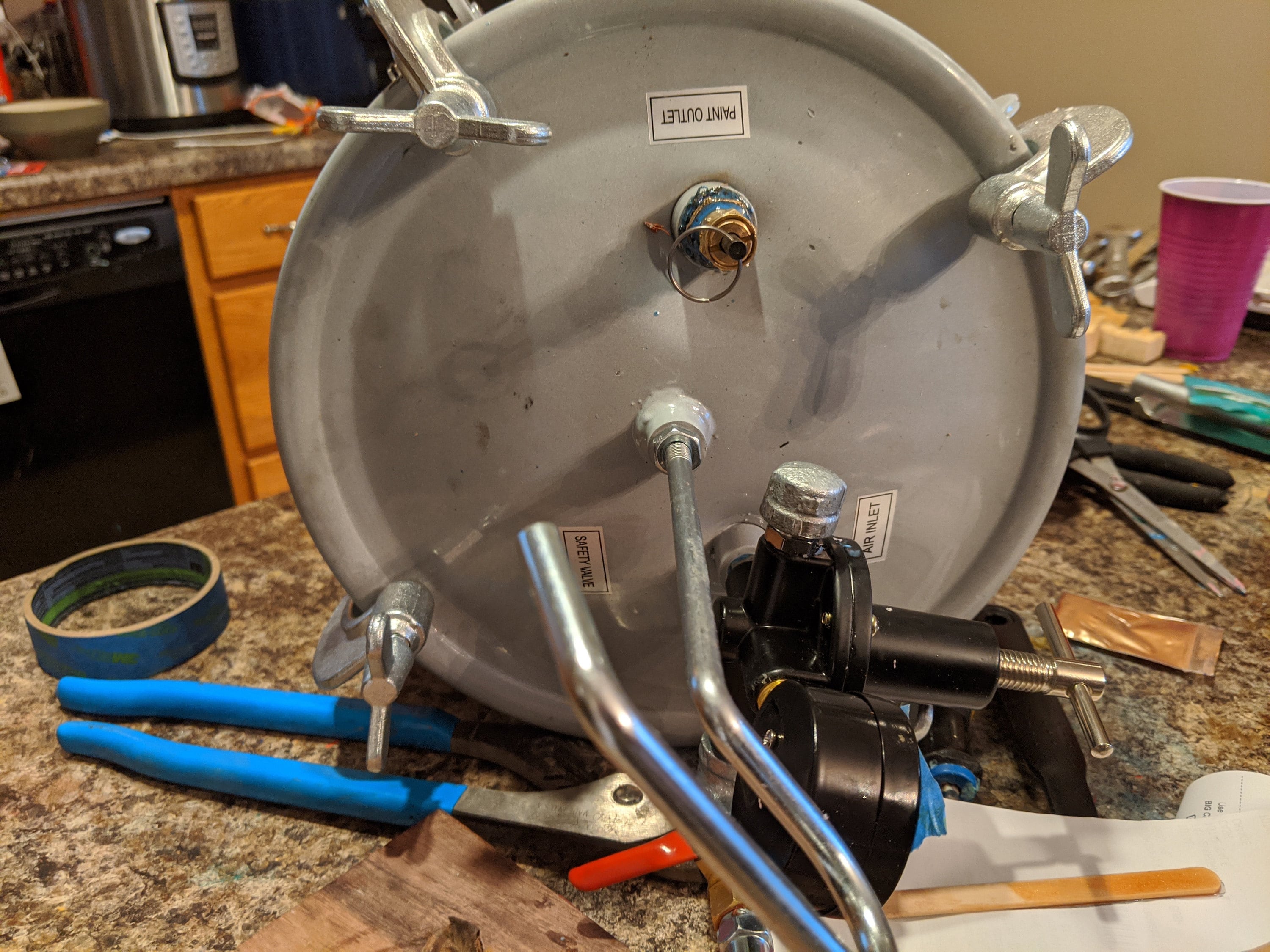 convert a harbor freight pressure pot