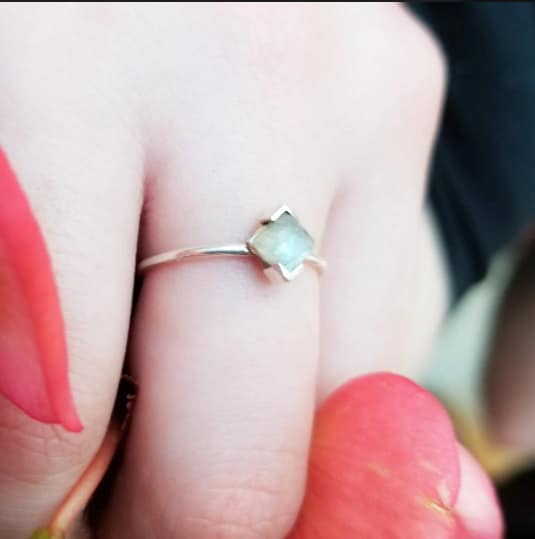 labradorite ring