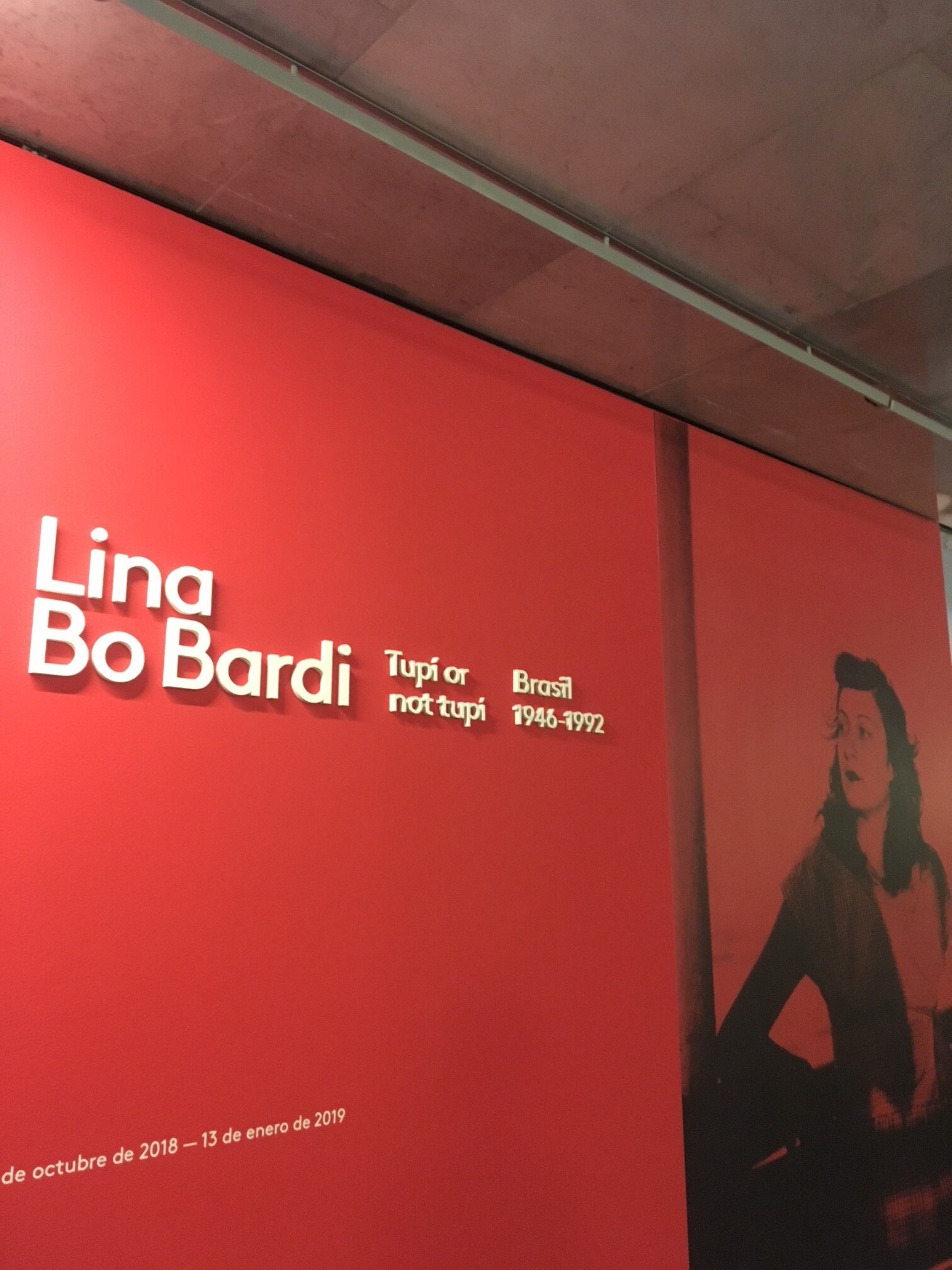 Exposición Lina Bo Bardi, Fundación Juan March. Noviembre 2018. Madrid