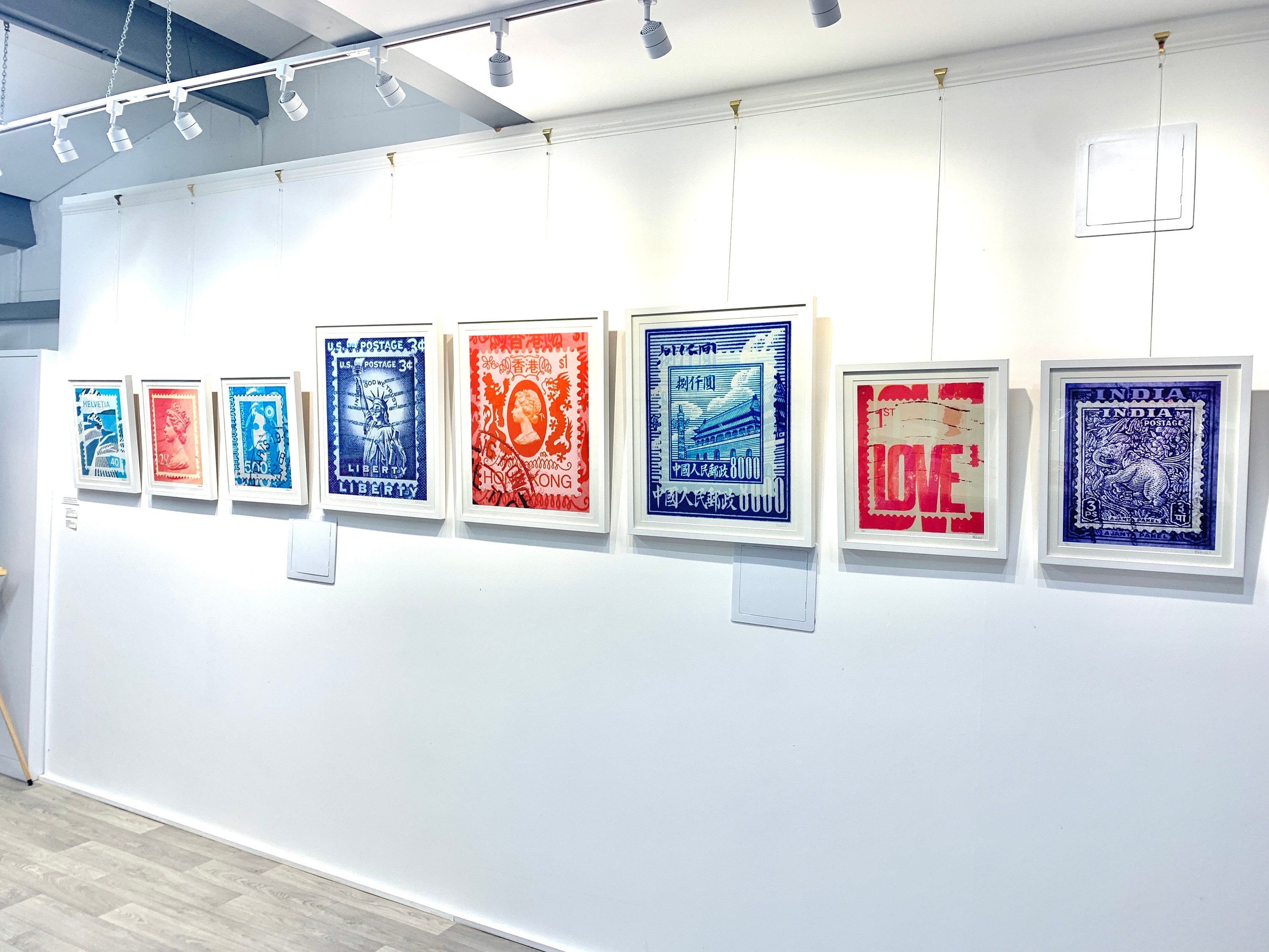 deborah pendell fine art stamp collection art exhibition at cambridge art cube