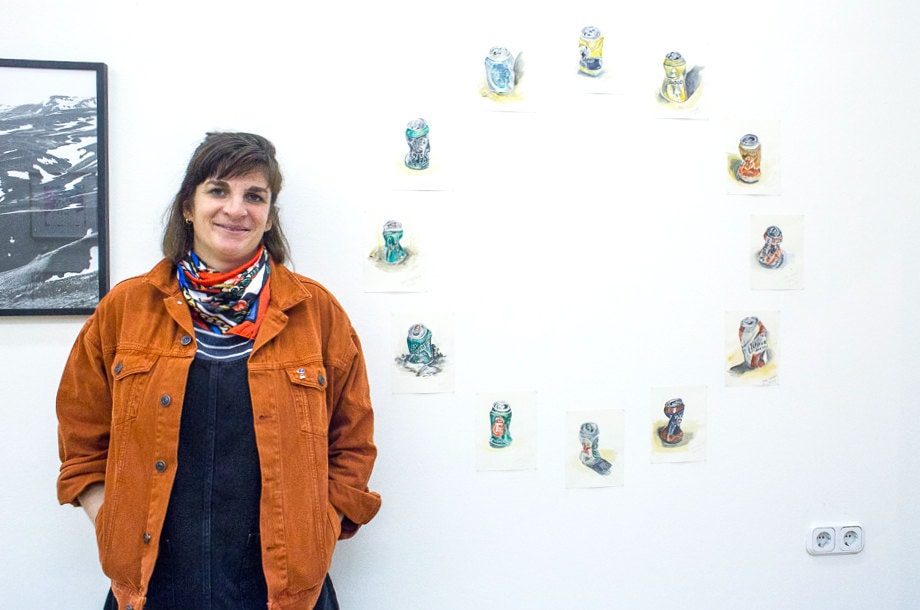 Nina Schmidt at the inbetween opening berlin 2018