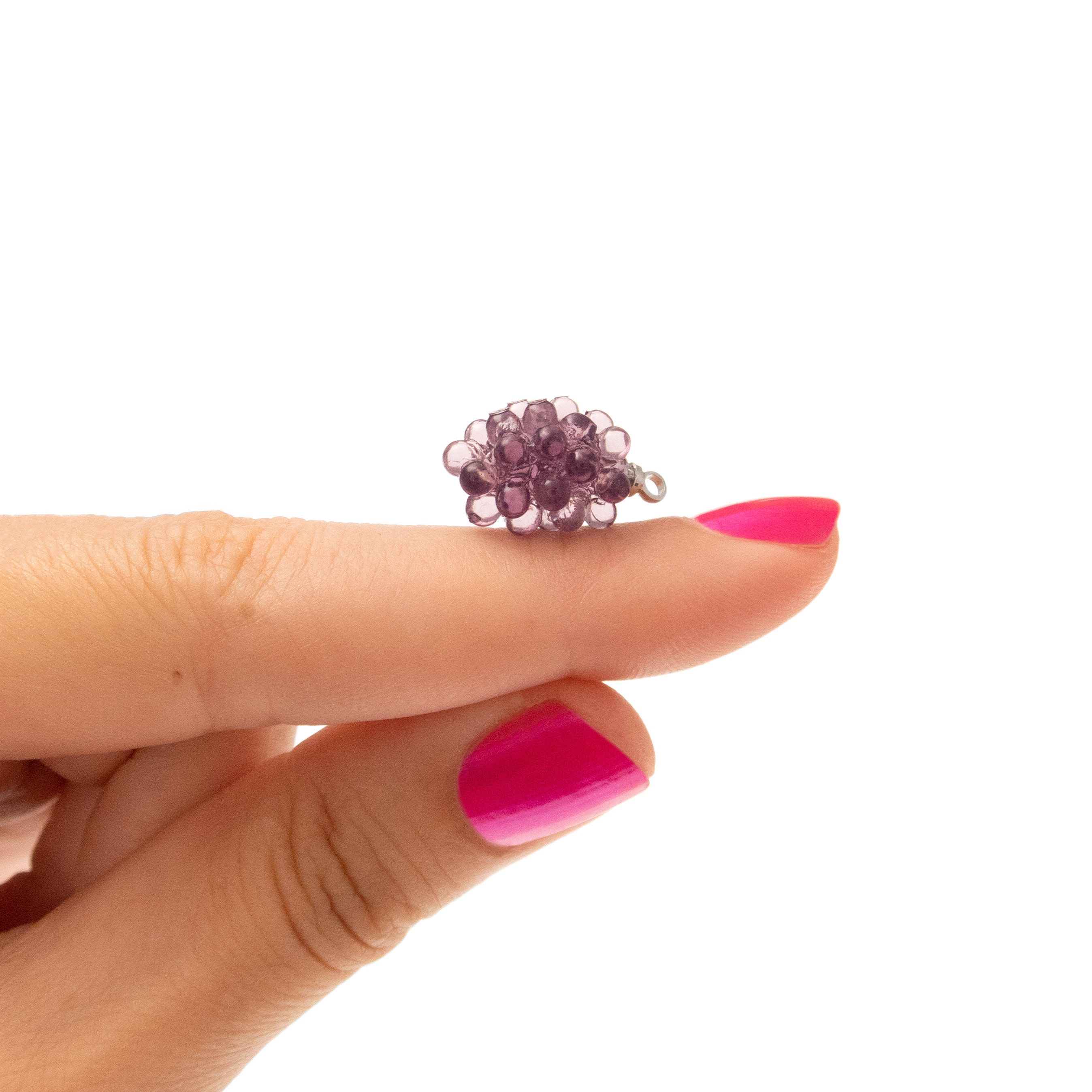 Best Gift for Vegan Woman Purple Grape Earrings Necklace