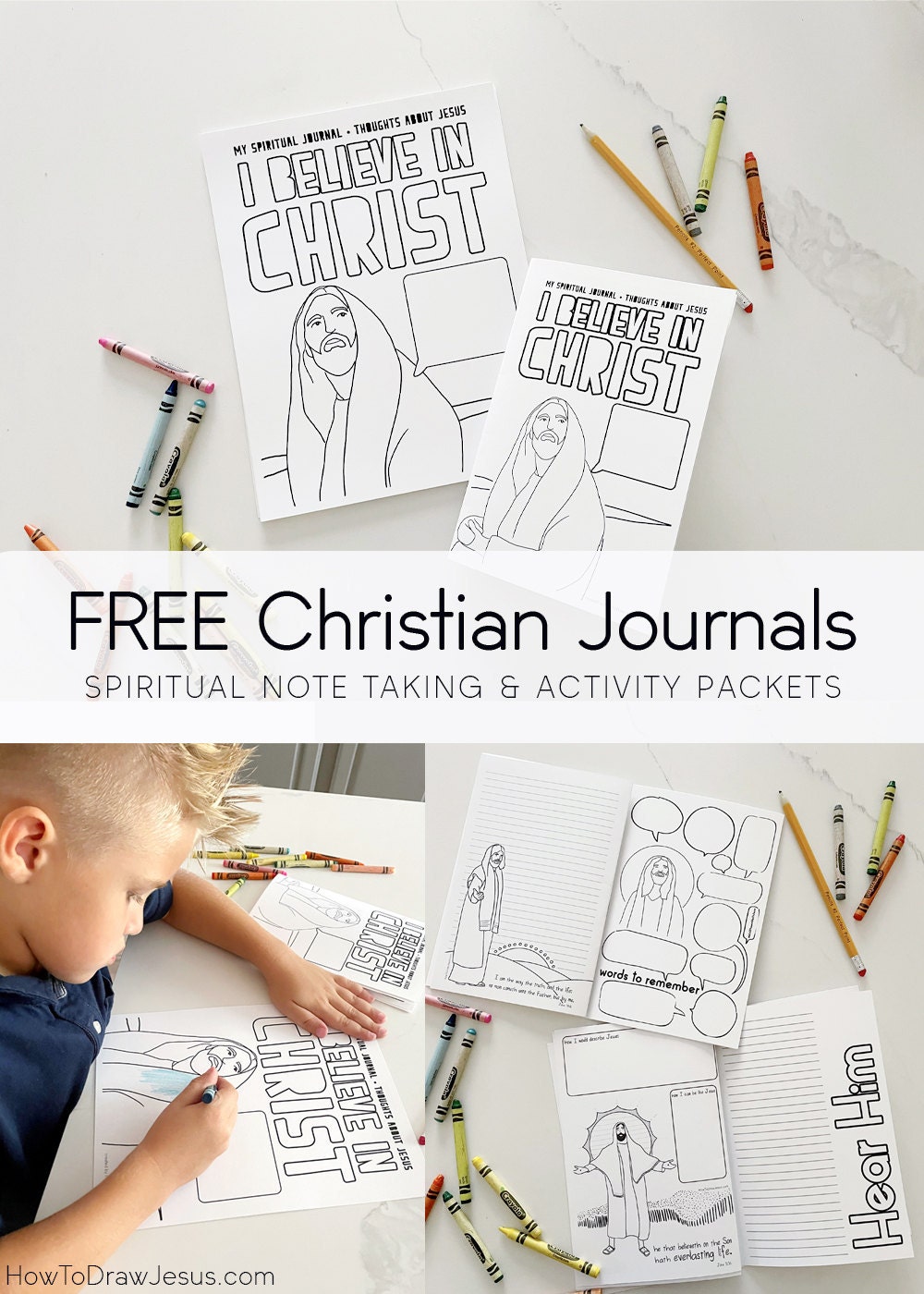 Free Christian Coloring Book Journal