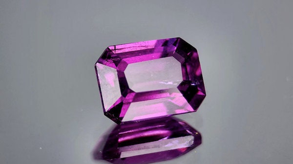 Grape Garnet Faceted Emerald