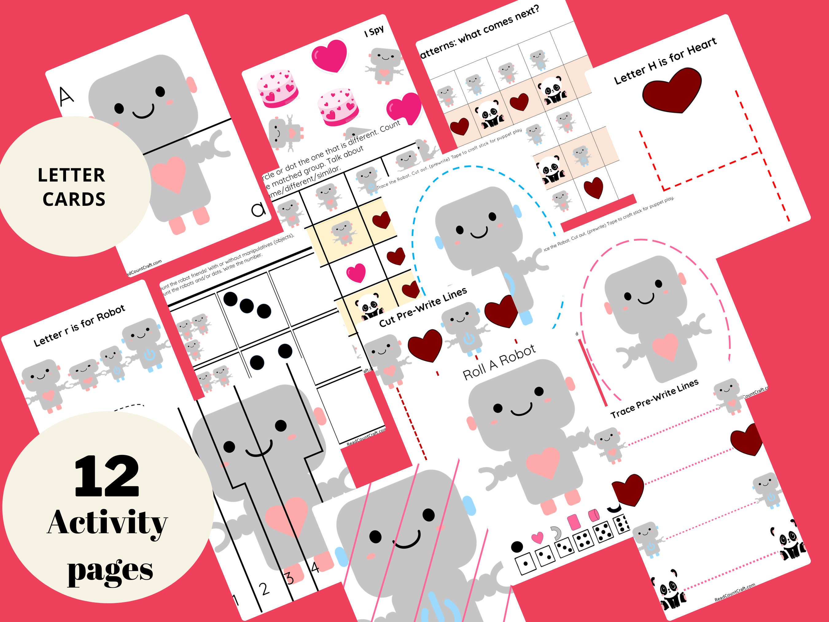 Preschool Activities for Valentines Day Free Printable Pack