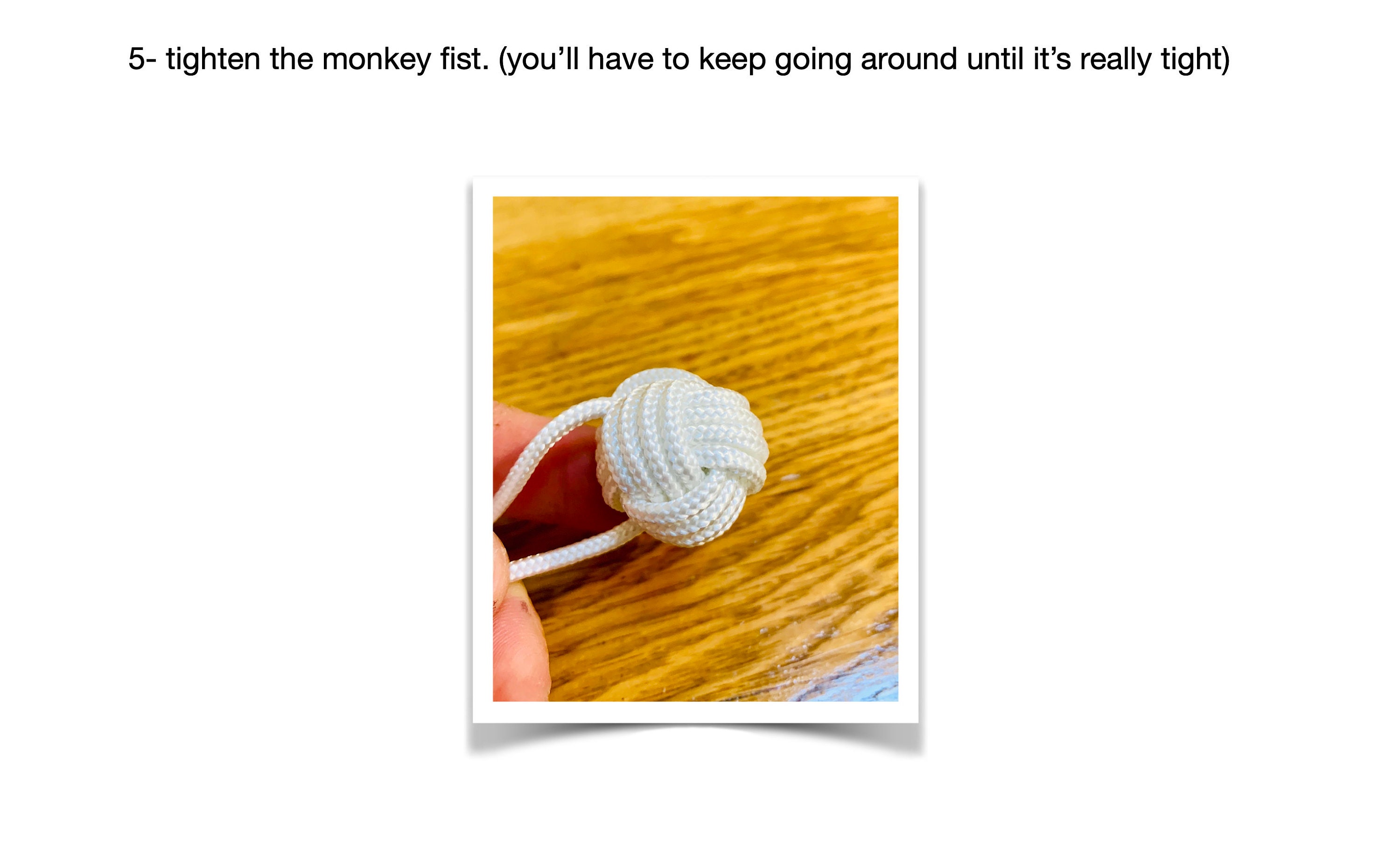 monkey fist keyring