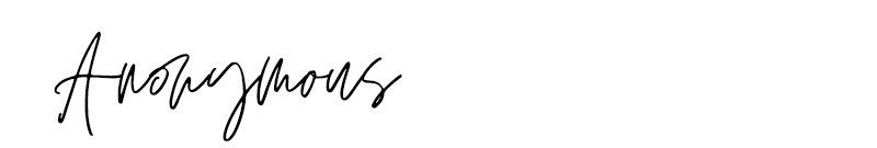 anonymous signature