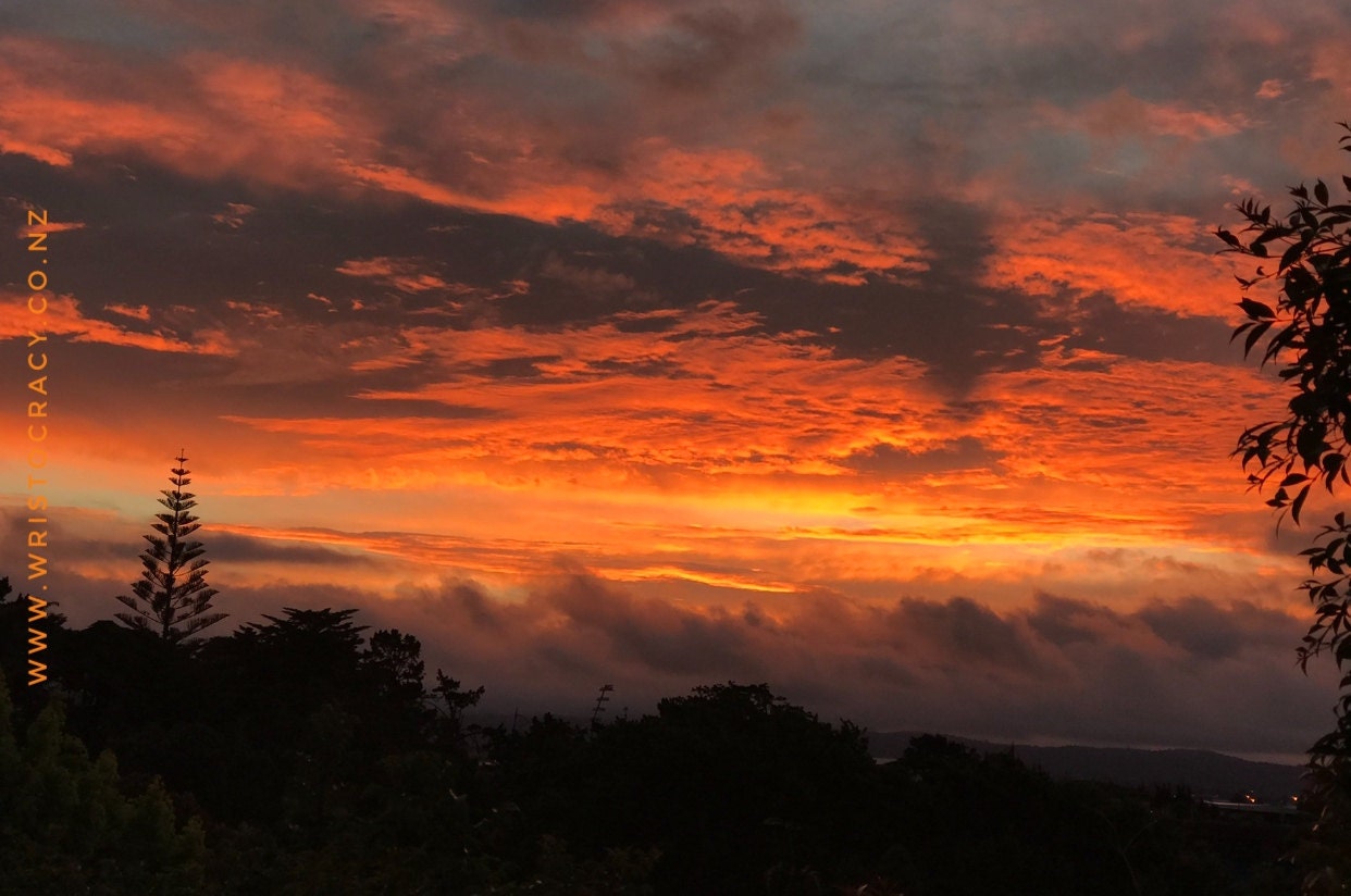 Sunset of the Waitakeres